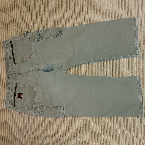 Y2k. Made of USA fabric.  Wrangler Riggs Workwear. Cargo/Painter pants.  W40 L30 - Picture 9 of 13
